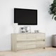 vidaXL Ντουλάπι TV με LED, Δρυς Sonoma, 100x34x50 cm