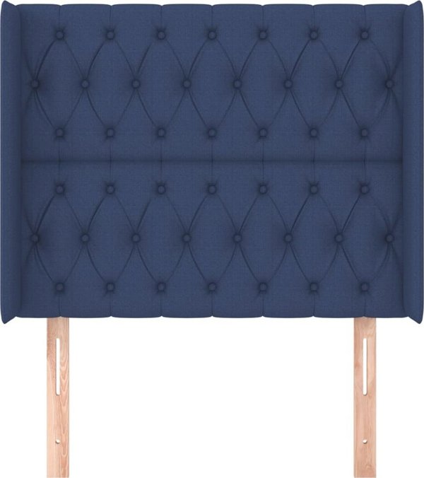 vidaXL Κεφαλάρι Uszak, Μπλε, 103x16x118/128 εκ., Ύφασμα