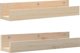 vidaXL Polki scienne, 2 szt., 50x12x9 cm, drewno sosnowe