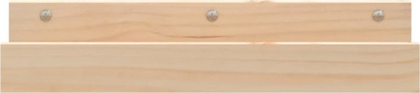 vidaXL Polki scienne, 2 szt., 50x12x9 cm, drewno sosnowe