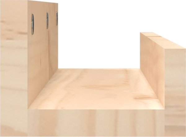 vidaXL Polki scienne, 2 szt., 50x12x9 cm, drewno sosnowe
