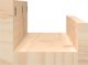 vidaXL Polki scienne, 2 szt., 50x12x9 cm, drewno sosnowe
