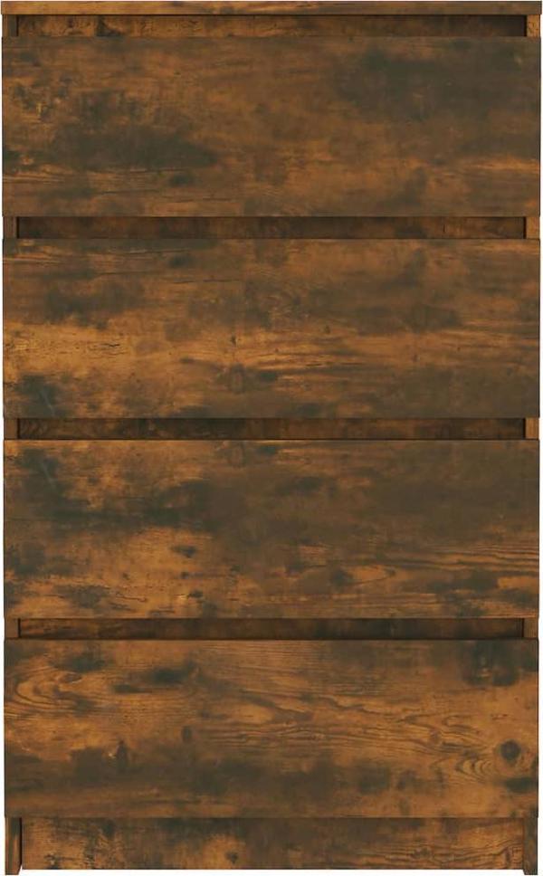 vidaXL Συρταριέρα, Καπνισμένη Δρυς, 60x35x98,5 εκ.