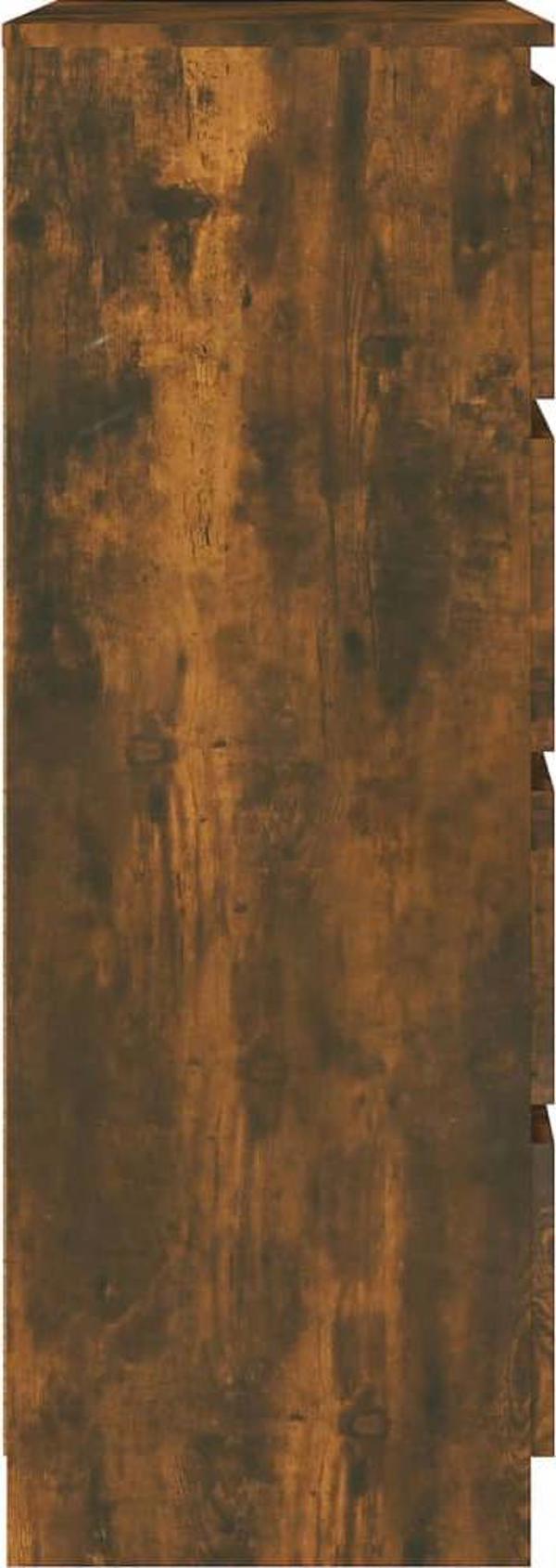 vidaXL Συρταριέρα, Καπνισμένη Δρυς, 60x35x98,5 εκ.