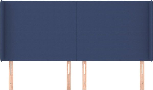 vidaXL Zaglowek uszak, μπλε, 203x16x118/128 εκ., ύφασμα
