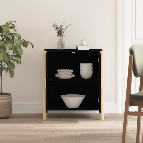 vidaXL Ντουλάπι, μαύρο, 62x38x70 εκ., ξυλοπαραγωγό υλικό