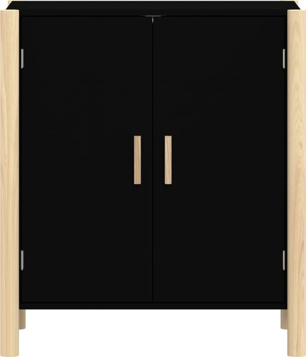 vidaXL Ντουλάπι, μαύρο, 62x38x70 εκ., ξυλοπαραγωγό υλικό