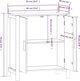vidaXL Ντουλάπι, μαύρο, 62x38x70 εκ., ξυλοπαραγωγό υλικό