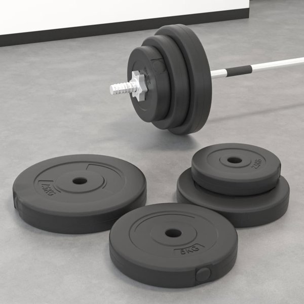 vidaXL Σετ βαριδίων 6 τεμαχίων 30 kg από τσιμέντο