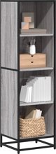 vidaXL Ράφι Βιβλίων, Βιβλιοθήκη σε Γκρι Χρώμα Sonoma Δρυς, 40x35x139 cm