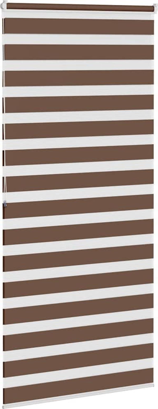 vidaXL Ρόλερ Zebra Μπεζ από Πολυεστέρα, Πλάτος Υφάσματος 95,9 cm