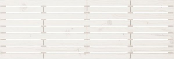 vidaXL Κεφαλάρι κρεβατιού λευκό 166x3x63 cm από μασίφ ξύλο πεύκου