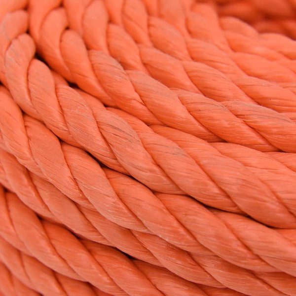 vidaXL Σχοινί εργασίας, πορτοκαλί, 12 mm, 50 m, πολυπροπυλένιο
