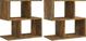 vidaXL Szafki nocne, 2 τεμάχια, σκούρο δρυς, 50x30x51,5 εκ.