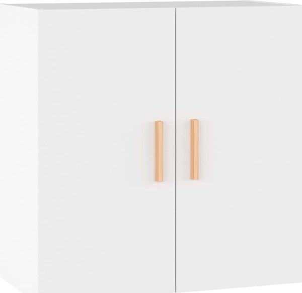 vidaXL Ντουλάπι τοίχου, λευκό, 60x30x60 εκ., ξύλινο υλικό