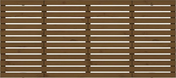 vidaXL Κεφαλάρι κρεβατιού μέλι-καφέ 156x3x91,5 cm από ξύλο πεύκου