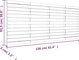 vidaXL Κεφαλάρι κρεβατιού μέλι-καφέ 156x3x91,5 cm από ξύλο πεύκου