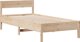 vidaXL Κρεβάτι με ράφι, χωρίς στρώμα, 75x190 cm, πεύκο