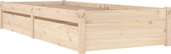 vidaXL Πλαίσιο κρεβατιού με συρτάρια, 75x190 εκ., μονό
