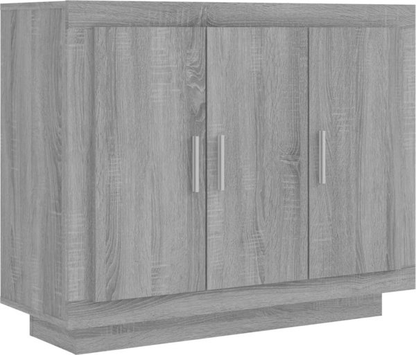 vidaXL Ντουλάπι γκρι δρύς Sonoma, 92x35x75 εκ, ξύλινο υλικό