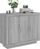 vidaXL Ντουλάπι γκρι δρύς Sonoma, 92x35x75 εκ, ξύλινο υλικό