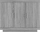 vidaXL Ντουλάπι γκρι δρύς Sonoma, 92x35x75 εκ, ξύλινο υλικό