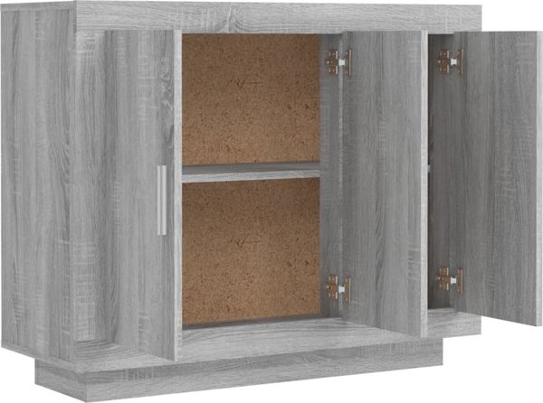 vidaXL Ντουλάπι γκρι δρύς Sonoma, 92x35x75 εκ, ξύλινο υλικό