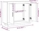vidaXL Ντουλάπι γκρι δρύς Sonoma, 92x35x75 εκ, ξύλινο υλικό