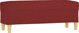 vidaXL Lawka winna czerwen 100x35x41 cm tapicerowana tkanina