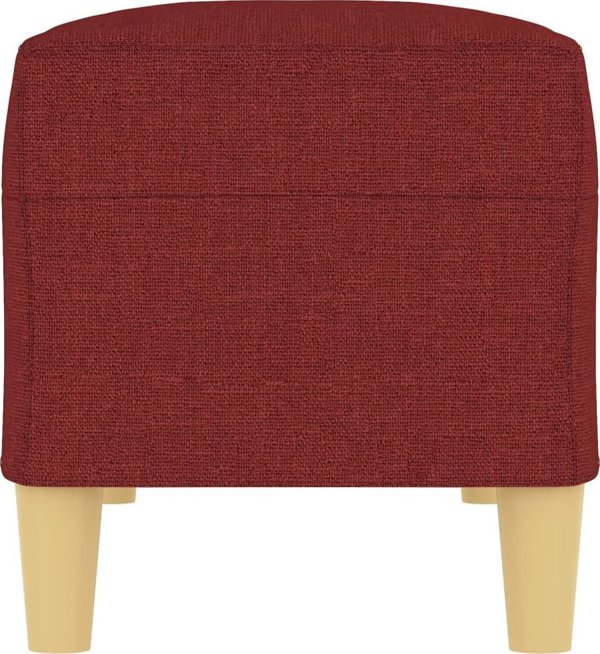 vidaXL Lawka winna czerwen 100x35x41 cm tapicerowana tkanina