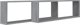 vidaXL Polki scienne, 2 szt., szary dab sonoma, 100x15x30 cm
