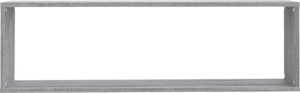 vidaXL Polki scienne, 2 szt., szary dab sonoma, 100x15x30 cm