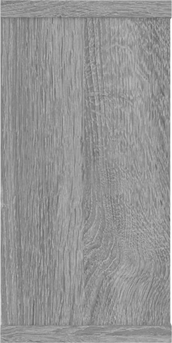 vidaXL Polki scienne, 2 szt., szary dab sonoma, 100x15x30 cm