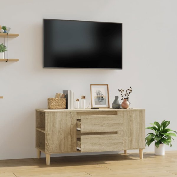 vidaXL Επιπλο TV απο δρυ σονoμα, 102x44,5x50 cm