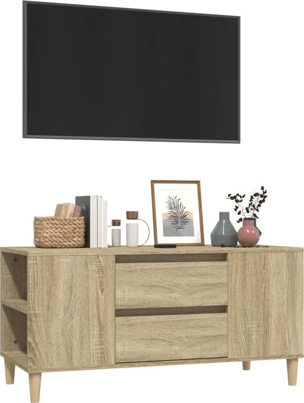 vidaXL Επιπλο TV απο δρυ σονoμα, 102x44,5x50 cm