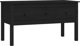 vidaXL Stolik kawowy, czarny, 102x49x55 cm, lite drewno sosnowe