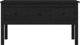 vidaXL Stolik kawowy, czarny, 102x49x55 cm, lite drewno sosnowe