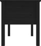 vidaXL Stolik kawowy, czarny, 102x49x55 cm, lite drewno sosnowe