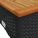 vidaXL vidaXL 3-cz. zestaw wypoczynkowy do ogrodu, poduszki, czarny rattan PE