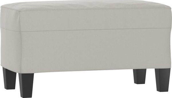 vidaXL Πάγκος, Ανοιχτό Γκρι, 70x35x41 cm, Επενδυμένος με Μικροΐνες