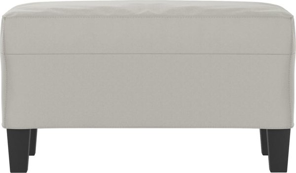 vidaXL Πάγκος, Ανοιχτό Γκρι, 70x35x41 cm, Επενδυμένος με Μικροΐνες