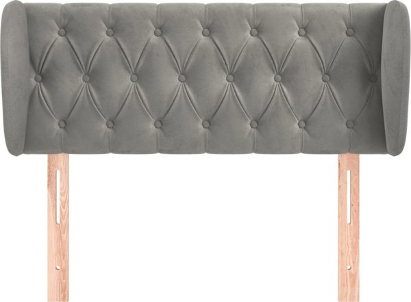 vidaXL Zaglobek uszak, asprogri, 103x23x78/88 cm, aksamit
