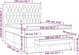 vidaXL Λουτζκο κόντινενταλ με στρώμα 140x190cm, καφέ ύφασμα