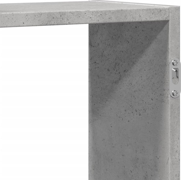 vidaXL Polka stilini toixou, gkri betono, 129x18x42 cm