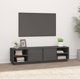 vidaXL Szafka pod telewizor, szara, 156x40x40 cm, lite drewno sosnowe