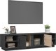 vidaXL Szafka pod telewizor, szara, 156x40x40 cm, lite drewno sosnowe