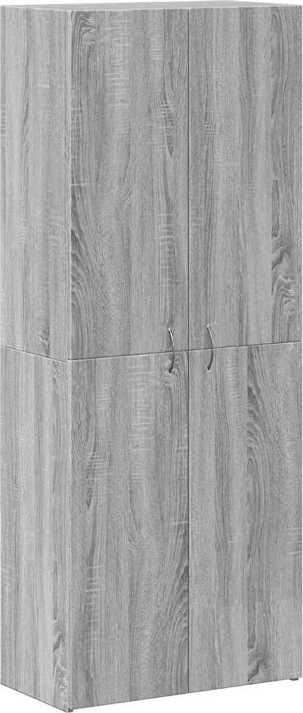 vidaXL Ντουλάπι Αρχειοθέτησης 60x32x153 εκ. σε Γκρι Sonoma Χρώμα από Επεξεργασμένο Ξύλο