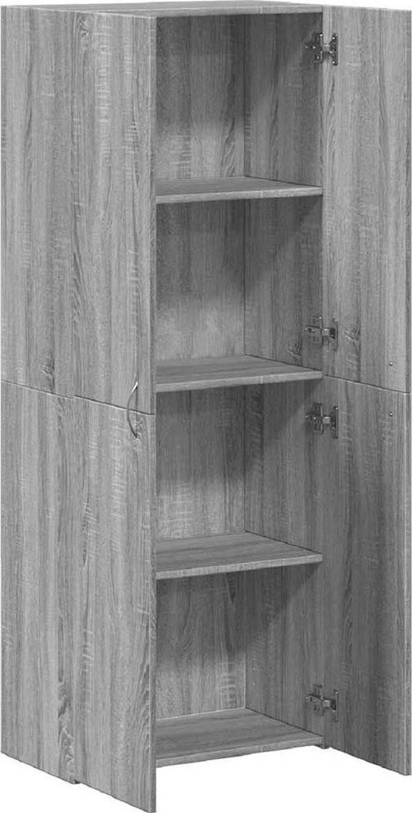 vidaXL Ντουλάπι Αρχειοθέτησης 60x32x153 εκ. σε Γκρι Sonoma Χρώμα από Επεξεργασμένο Ξύλο