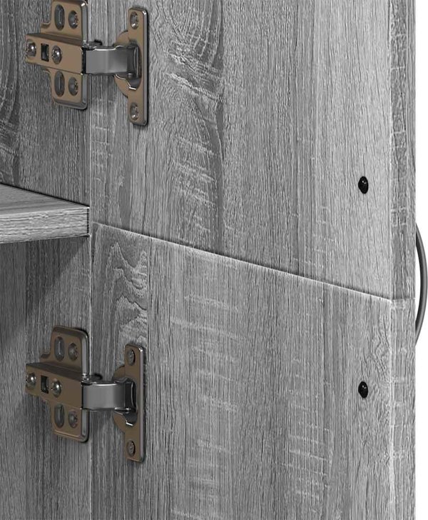 vidaXL Ντουλάπι Αρχειοθέτησης 60x32x153 εκ. σε Γκρι Sonoma Χρώμα από Επεξεργασμένο Ξύλο