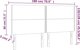 vidaXL Κεφαλάρια κρεβατιού 4 τεμάχια ανοιχτό γκρι ύφασμα 90x5x78/88 cm